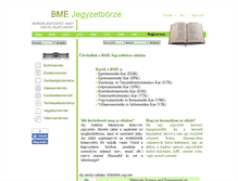 Tablet Screenshot of jegyzetborze.bmeeok.hu